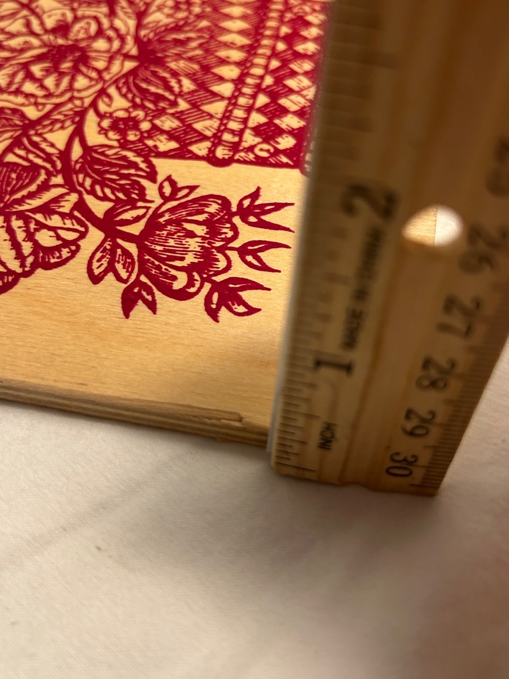 Vintage Wooden Flower Press Top Floral Craft Replacement Board boho art print - Picture 7 of 10